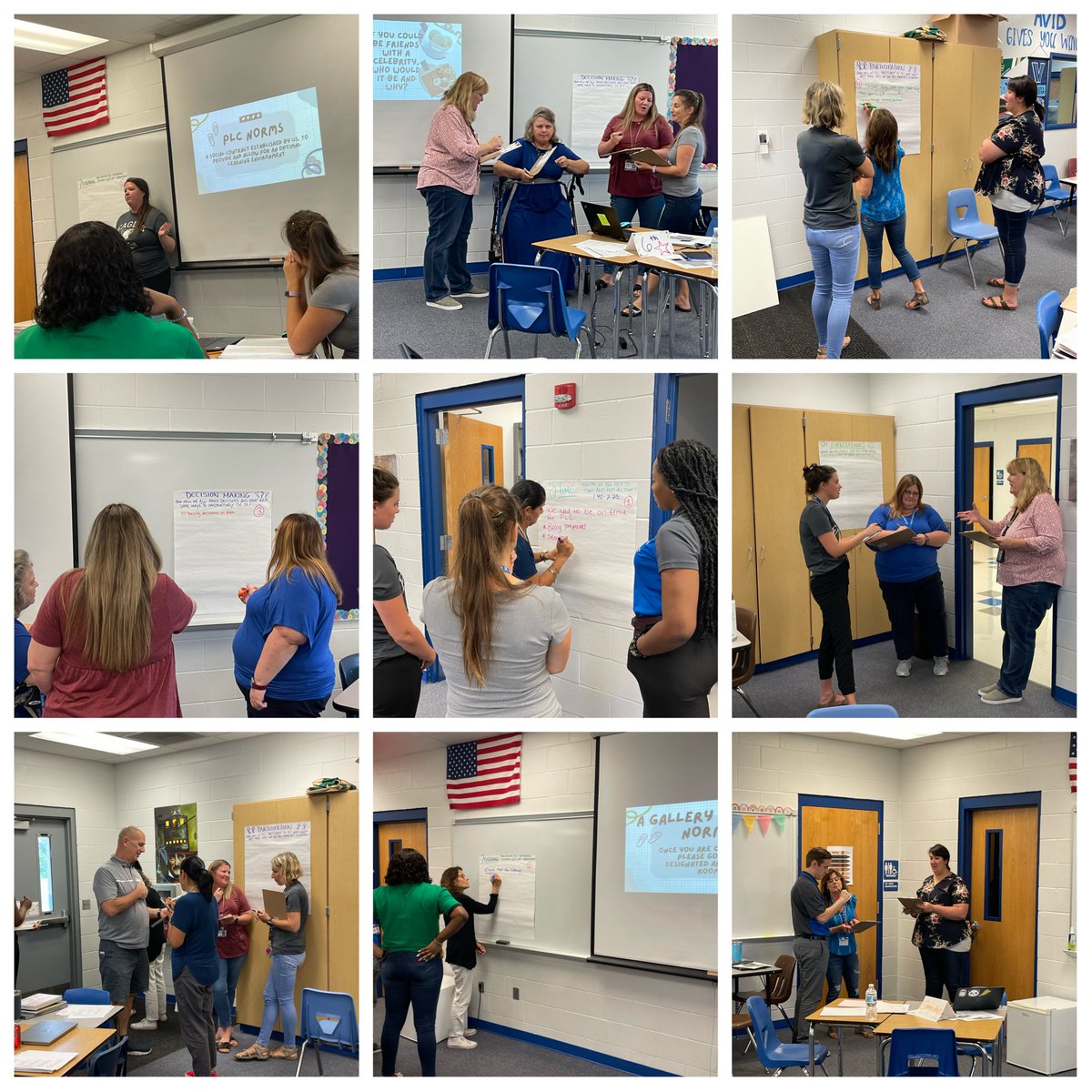 Our Eagle ELA &amp; Reading teachers engaging in PLC work and getting ready for our students! 💙🦅. #imaginebelieveachieve <a href="/PRSMS_Eagles/">Paul R. Smith Middle</a> <a href="/PascoLiteracy/">Pasco Literacy</a>