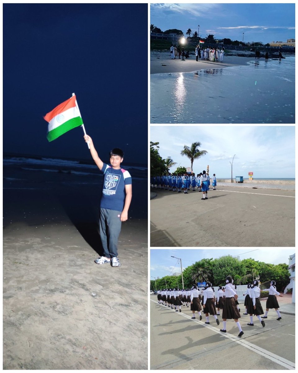 Anamikaa_Ana's tweet photo. Har Ghar Tiranga🇮🇳
"Samandar" mein bhi ab Tiranga 🇮🇳

Best capture of the day!🤩

Students are gearing up for the Independence Day program 🫡

Overwhelmed and Impressed by their enthusiasm while rehearsing and finished it with the National Anthem 🙌

#Promenadebeach
#Pondicherry https://t.co/mckTaiolQ9