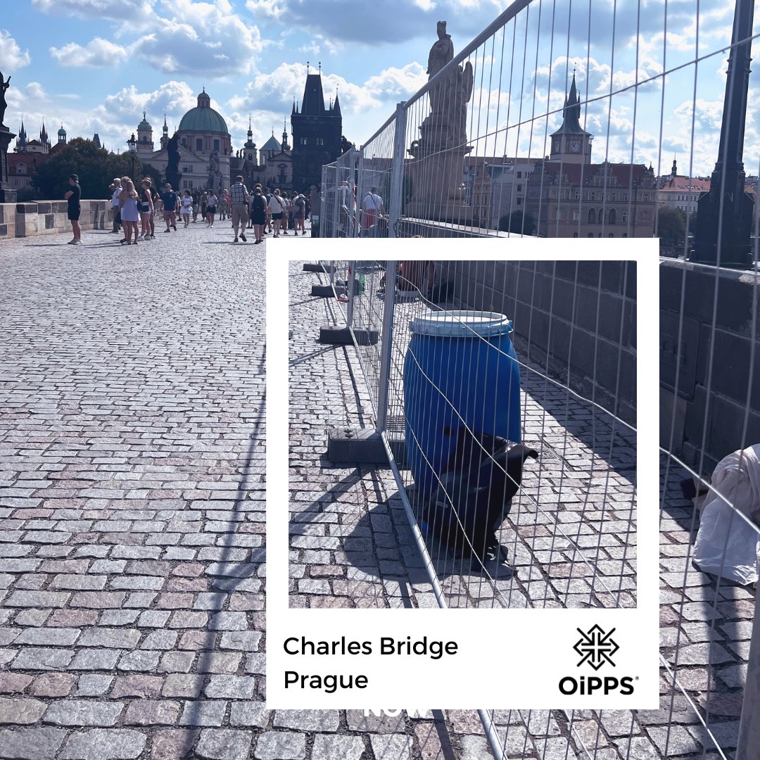 OiPPS's tweet photo. Blue Barrels are used all over the world for all sorts of things. This one was spotted being used by some stone masons on the Charles Bridge in Prague. 
Buy your own barrel here https://t.co/abHtNGxAri (Medieval Bridge Optional)
#CharlesBridge #Prague #Packaging #OiPPS #Barrel https://t.co/Mqq9rmPj7s