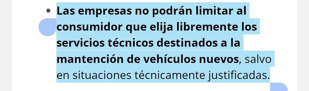 JohnRibba's tweet photo. @SERNAC de acuerdo a este párrafo de la ley pro consumidor, si realizo mantenimiento de un vehículo nuevo en un taller que no sea de la marca, puedo perder la garantía de este, me lo podrían aclarar por favor. https://t.co/1mlKml965q