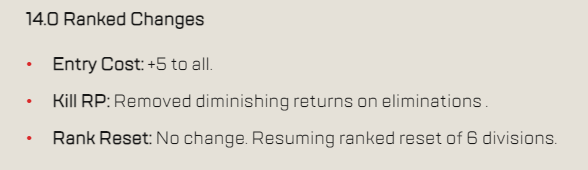 Apex Legends Season 14 Ranked Changes Faces Backlash