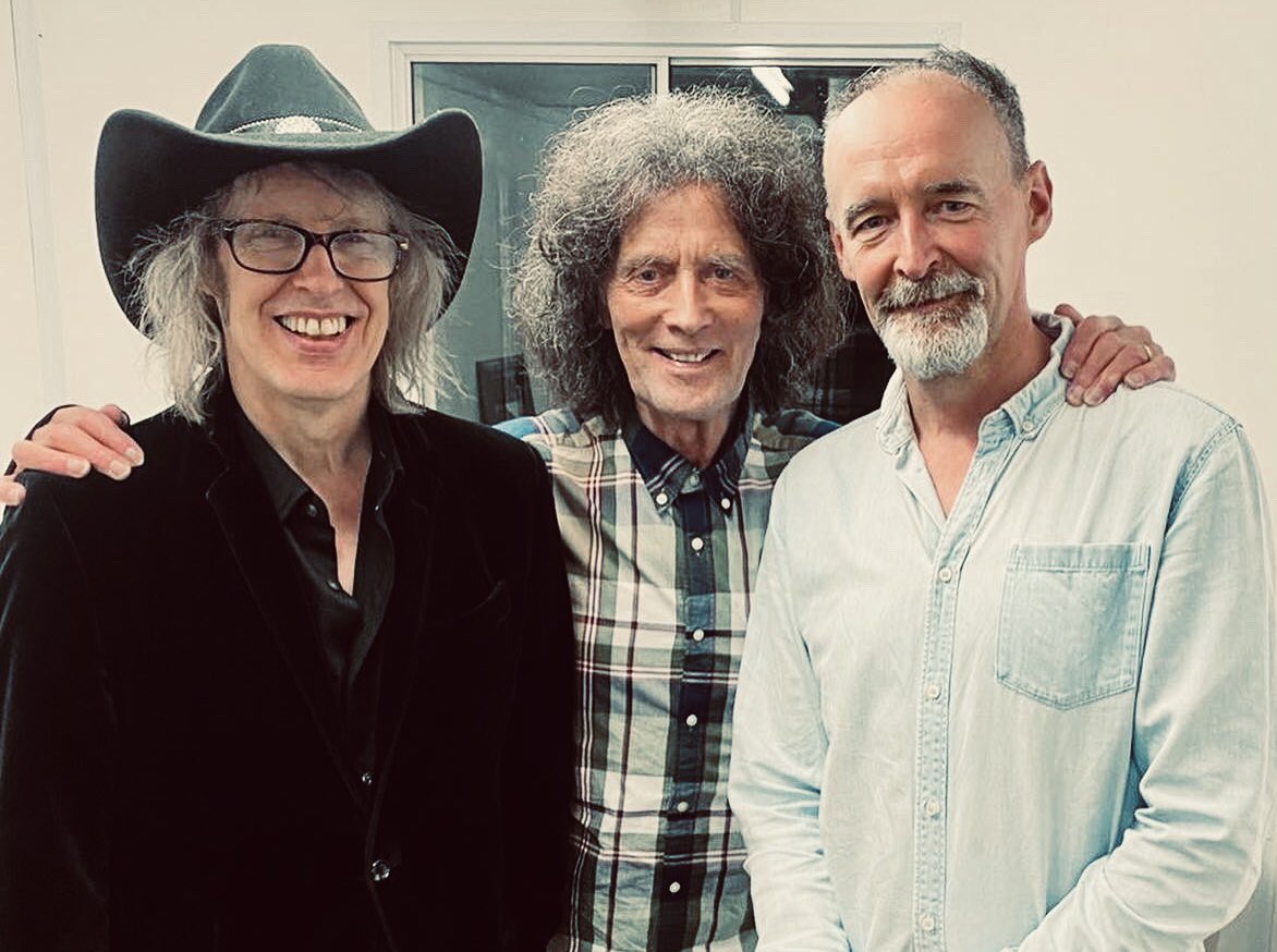 Mike Scott (@mickpuck) on Twitter photo Three Amigos, backstage at Wickham Festival. L-R hat bloke, the mighty Gilbert O'Sullivan <a href="/GilbertOSull_/">Gilbert O'Sullivan</a> and Gilbert's ace guitar man (and my Dublin neighbour) Bill Shanley. Three Amigos, backstage at Wickham Festival. L-R hat bloke, the mighty Gilbert O'Sullivan <a href="/GilbertOSull_/">Gilbert O'Sullivan</a> and Gilbert's ace guitar man (and my Dublin neighbour) Bill Shanley.