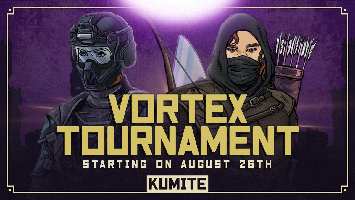 Who will survive? 🦹 ⚔️ 🦸

The battle begins August 26th! 🗣️🗣️ Are you ready? 

#Kumite #VortexTournament