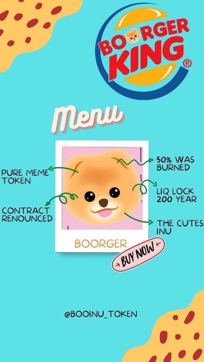 #BOOINU THE CUTEST INU ( ERC-20 )

✅ 100% Community Project!
✅ Liq Locked For 200 Years
✅ No Dev Wallet
✅ 0% Tax (Buy / Sell)
✅ Contact Renounced

CMC &amp; CG SOON

Telegram: t.me/BOOINU_TOKEN

$BOO #ETH #BTC #LovelyINU #100xgem #DOGECOIN #SHIBA #ETH #ETHEREUM #Bullish