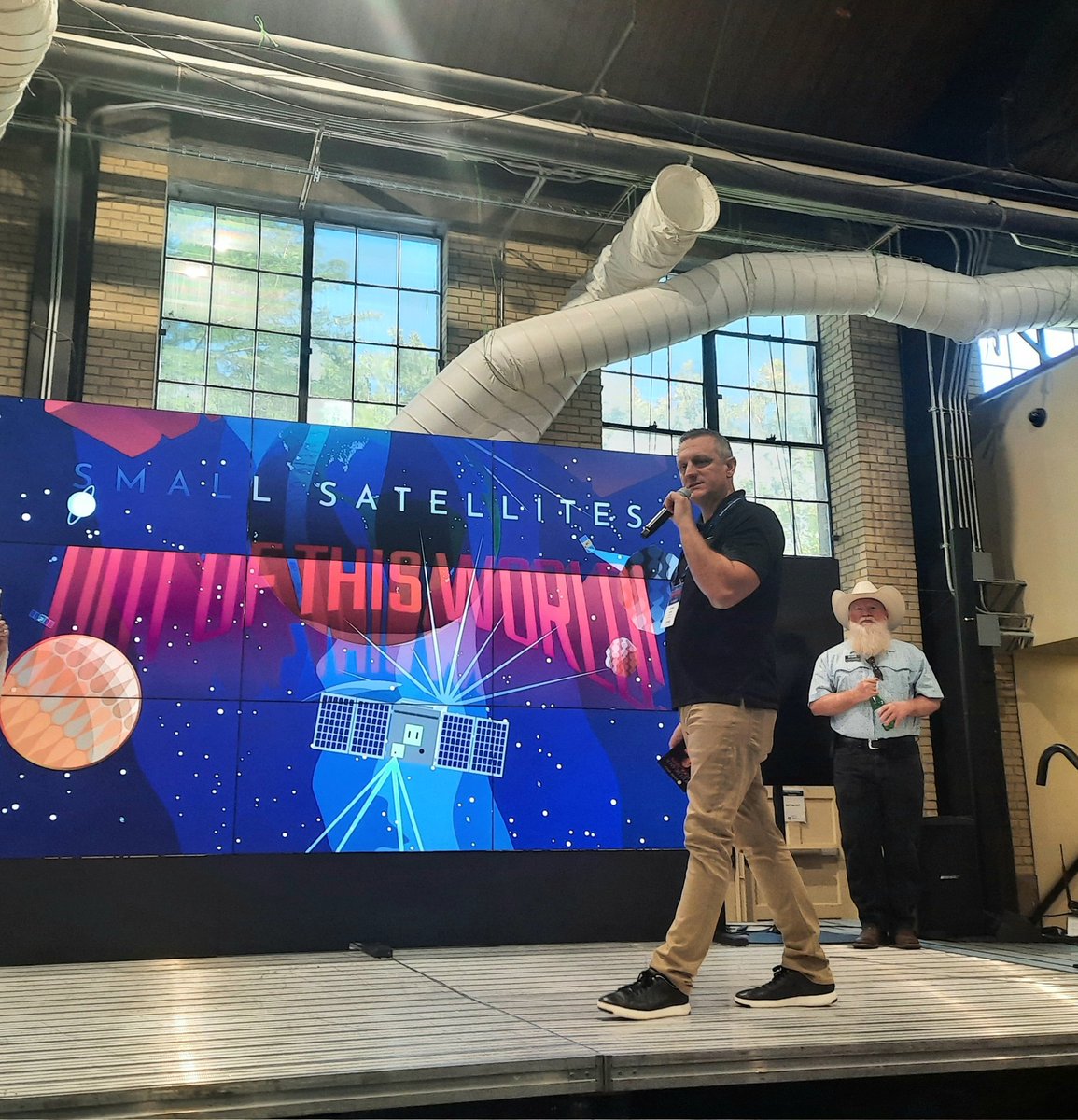 RamonSpace_'s tweet image. Our COO Steve Good talks about how our storage solution is outta this world @SmallSat ☄️🚀 Visit us at booth #165! #storage #spaceapplications #outtathisworld