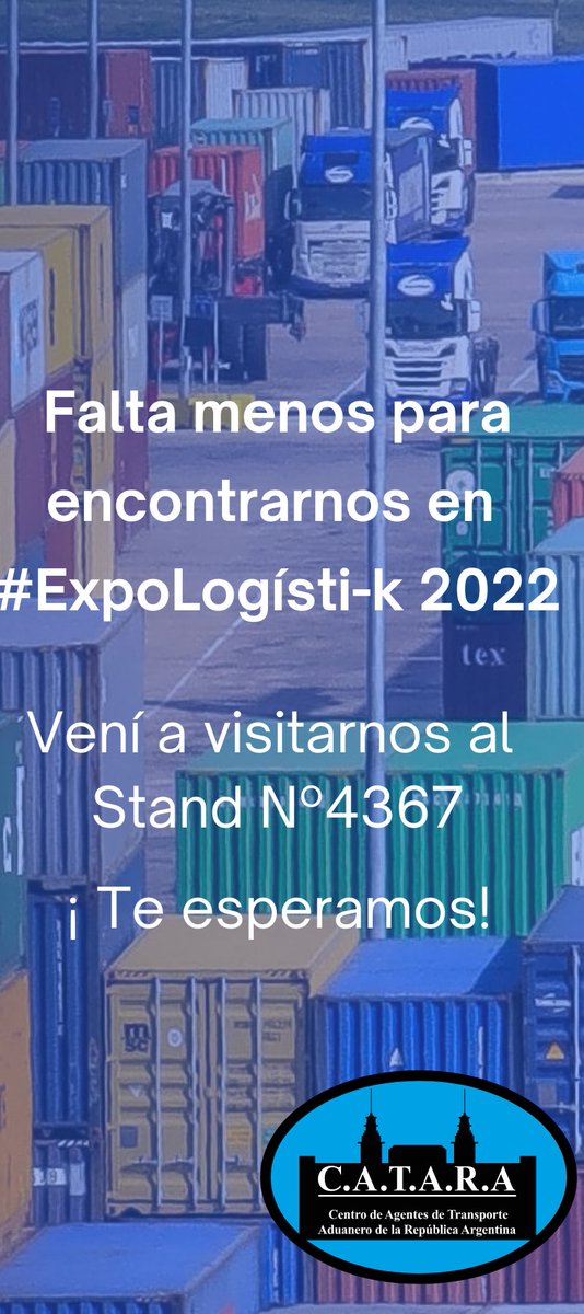 📌#larural #expologistik #CATARA
Te esperamos en la Expo más importe de COMEX. Pasa por nuestro stand Nº4367. 👇
Estaremos el martes, miércoles y jueves de 12 a 20hs.