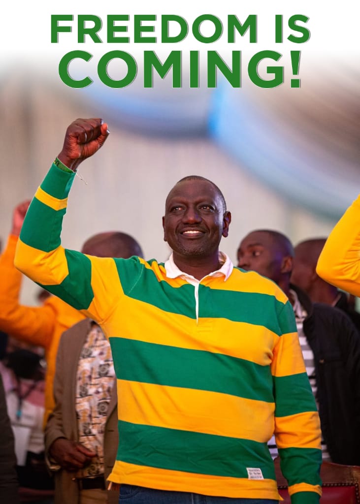 #FormNiRuto 
Enough is Enough
Freedom is Coming.
We shall Stand with HE <a href="/WilliamsRuto/">William Samoei Ruto, PhD</a> up to Ballot..
Moses Kuria| Joho|Supreme Court|