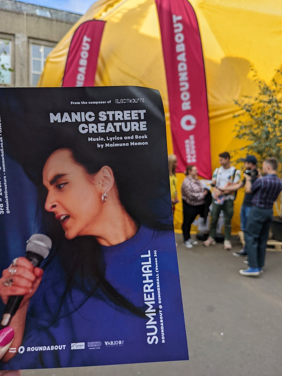 Seona McClintock (@seonamcclintock) on Twitter photo Top recommendation of <a href="/edfringe/">Edinburgh Festival Fringe</a> so far!
Manic Street Creature at #Roundabout - captivating gig theatre from <a href="/maimunamemon/">Maimuna Memon</a>
Also catch: Wilf at the Traverse
She Wolf at Assembly Roxy
Please, Feel Free to Share at Pleasance Courtyard Top recommendation of <a href="/edfringe/">Edinburgh Festival Fringe</a> so far!
Manic Street Creature at #Roundabout - captivating gig theatre from <a href="/maimunamemon/">Maimuna Memon</a>
Also catch: Wilf at the Traverse
She Wolf at Assembly Roxy
Please, Feel Free to Share at Pleasance Courtyard