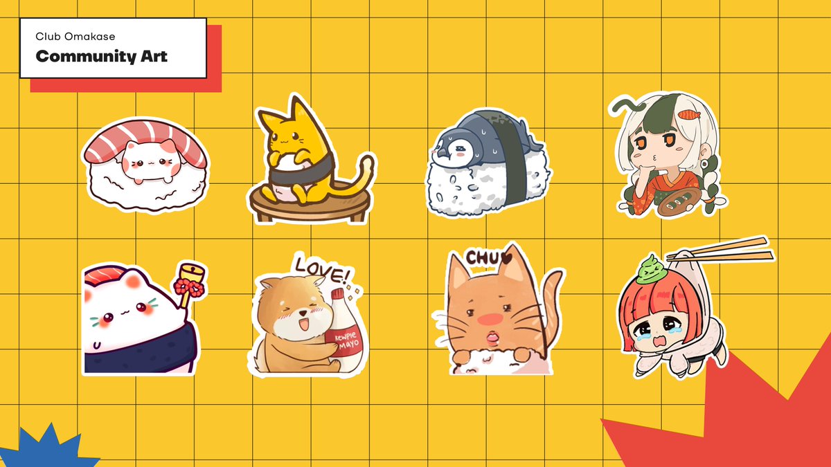 club_omakase's tweet photo. Here's what our community members have done so far! We wish you all the best in creating your Omakase mascot! https://t.co/HxufvdUoaH