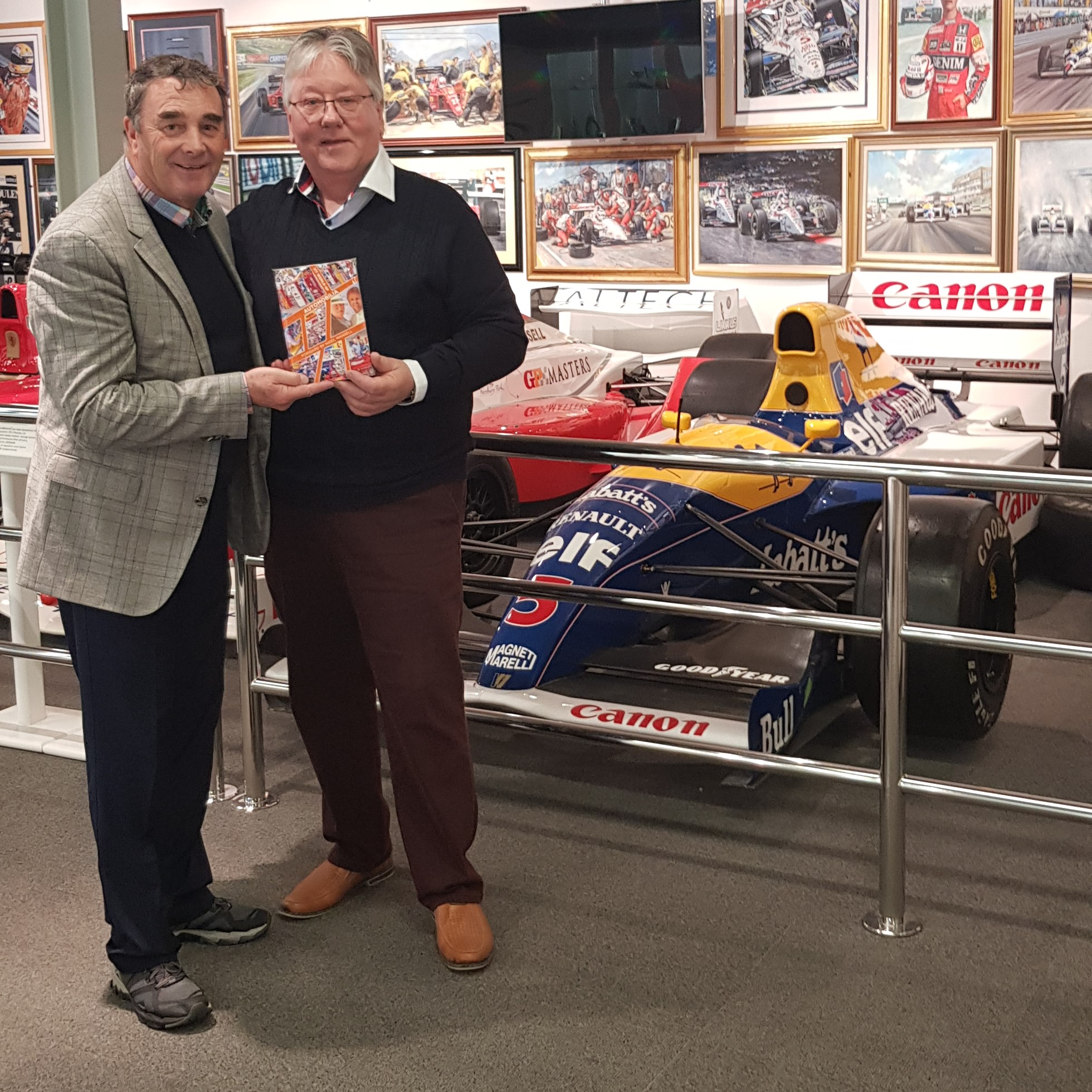 HAPPY BIRTHDAY ! to Nigel Mansell today and thank you again Nigel for doing the forward to my book ! 