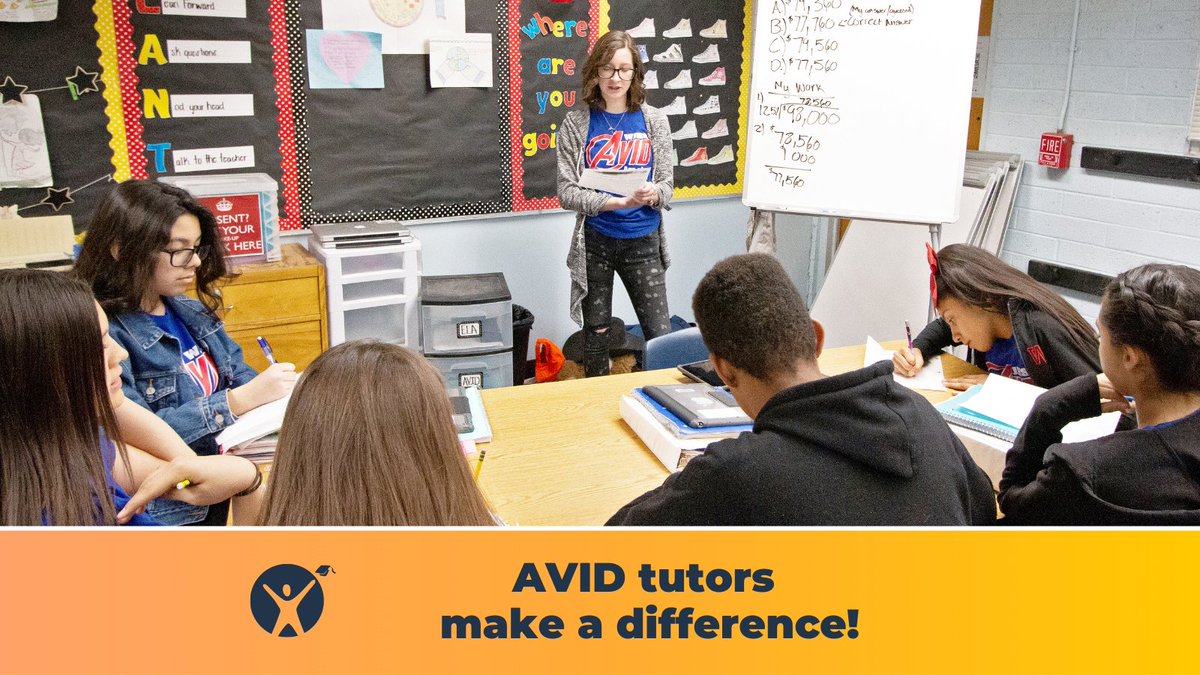 Tutors play a huge role in the AVID recipe for student success. Discover how <a href="/ModestoHigh/">ModestoHighSchool</a> used tutoring to supercharge their AVID program and boost student outcomes: bit.ly/3bBEzUL.

#ThisIsAVID #AVIDTutor #StudentSuccess #Tutoring #AVIDFamily