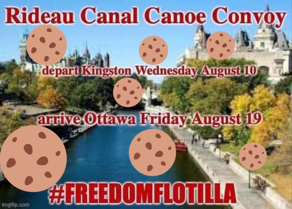 MeTheCookieLady's tweet photo. Convoy event - Kingston to Ottawa

Aug 19

The canoes are coming. 

#convoywatch https://t.co/0RAQbHvnCL