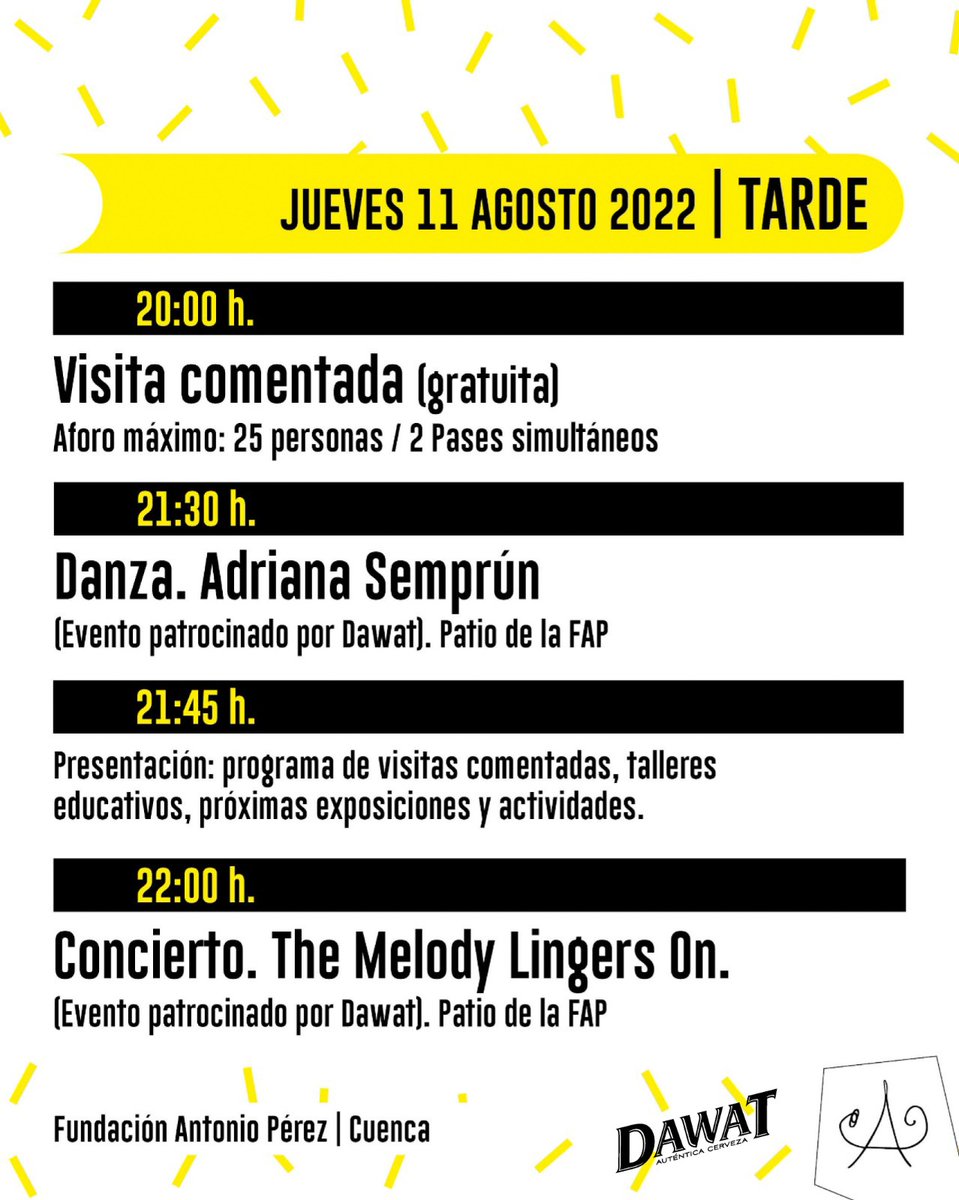 El jueves ,11 de agosto ,la @FAPoficial te da mejores oportunidades de disfrutar de la #cultura en #Cuenca @GrupoCPHE .