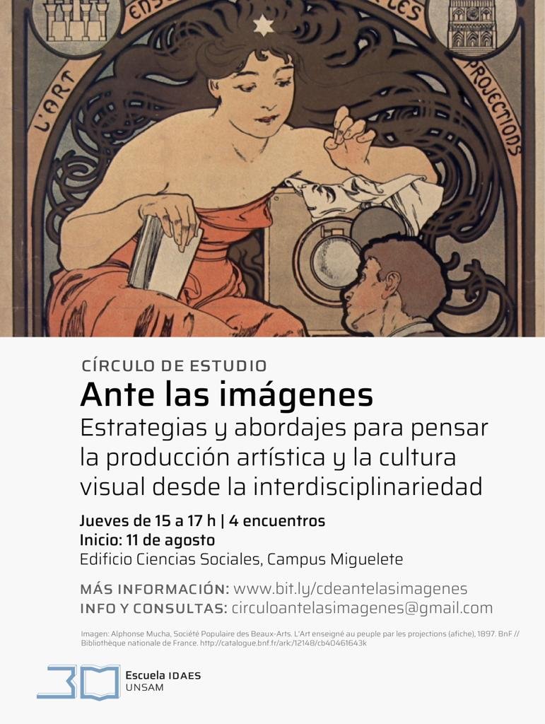 Para quien frecuenta el campus Miguelete, imperdible! Círculo de Estudios para pensar la cultura visual en el Edificio Ciencias Sociales, UNSAM   <a href="/idaesoficial/">Escuela IDAES | UNSAM</a>