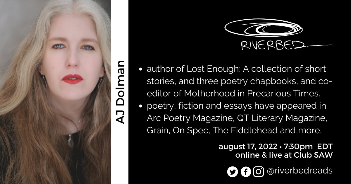 riverbedreads's tweet photo. .@ajdolman has been an important part of the writing community as a poet and prose writer and bi/pan+ rights advocate, and this month they will be sharing some of their writing with us as part of s3: iteration two. Learn more and join us at @sawgallery: https://t.co/r8544HKreW https://t.co/2olpbv0Iqq
