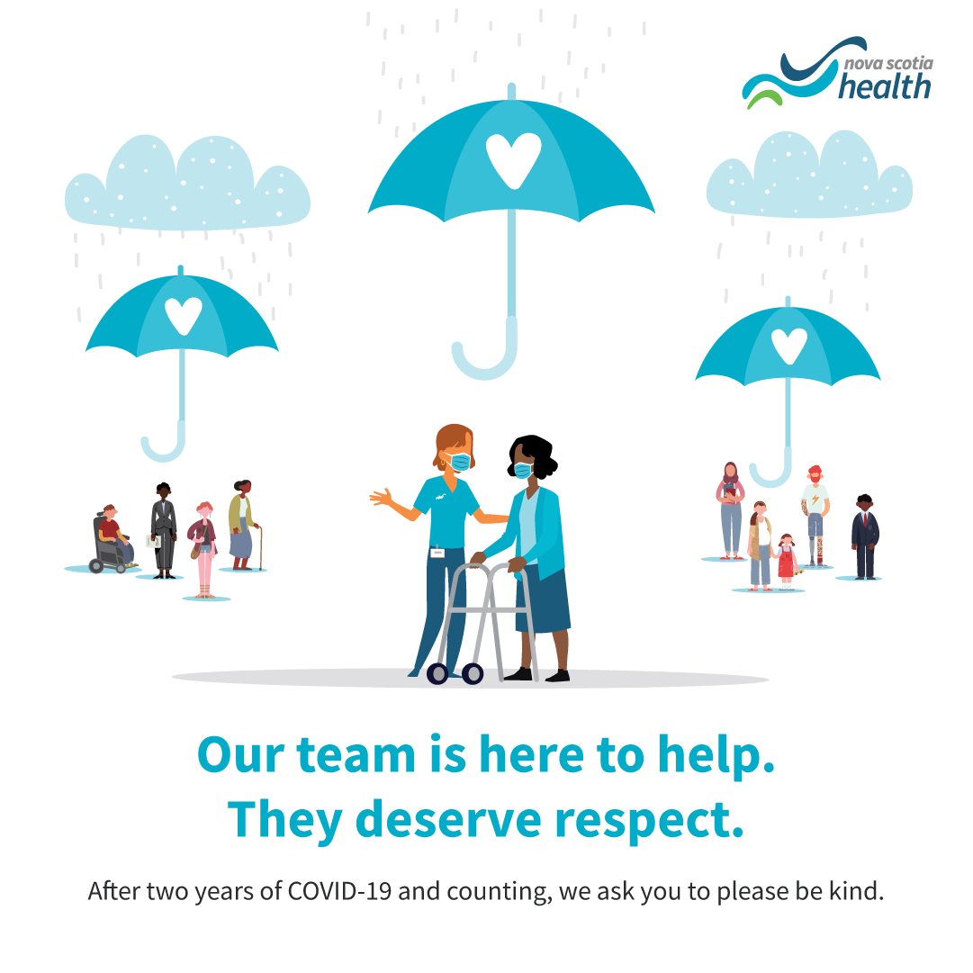 Nova Scotia Health staff and doctors have shown up for patients, day after day, through over two years of a pandemic. In March 2020, we called them heroes. 

This is a reminder - they are still showing up; they still deserve our respect. They are still heroes. 

[1/4]