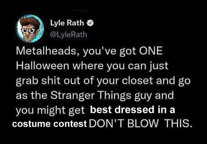 This tweet has been edited to reveal a true goal in the spirit of Halloween as an adult: Winning best dressed in a costume contest. #SpiritHalloween