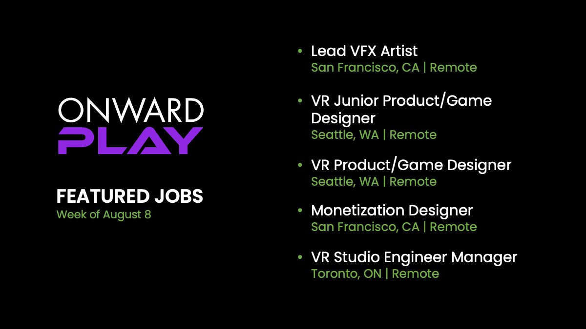 OnwardPlay's tweet photo. We believe that work should add to life, not take away from it. Choose a job that adds to yours.  

Check out these and all our openings at: https://t.co/82iEAv8EiI https://t.co/MkuAIH3i9p