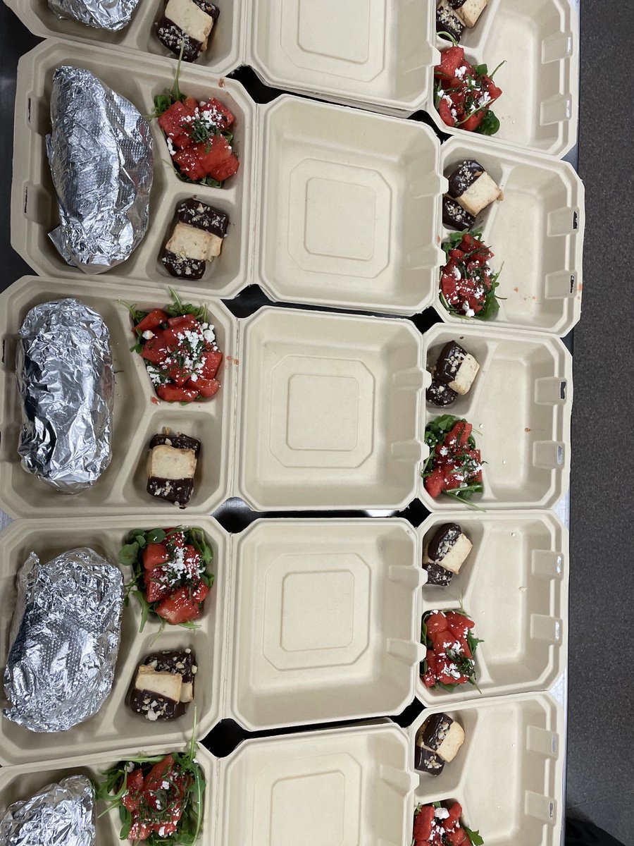 CasteelCulinary's tweet photo. Bahn Mi, Watermelon Feta Salad, Macadamia Shortbread Cookies (P.4 Teacher Lunch) https://t.co/LTlQcxmPpN