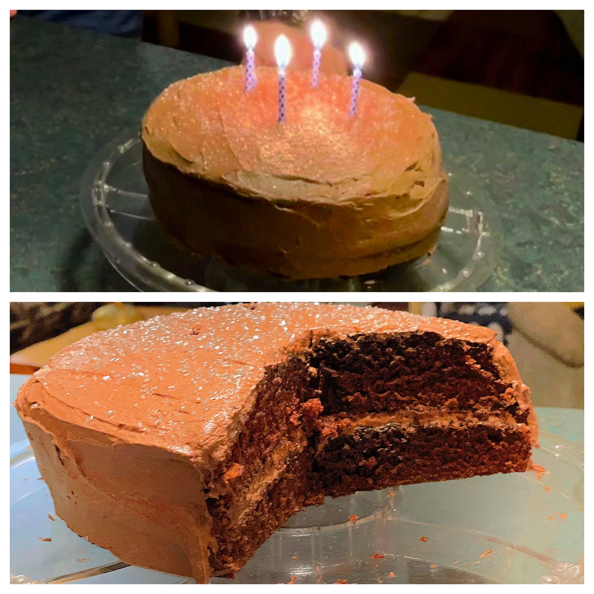 DishesTrish's tweet photo. #homemade #chocolate #birthdaycake #mnbaking #cabinbaking #yummers https://t.co/4xBhXfgfhB