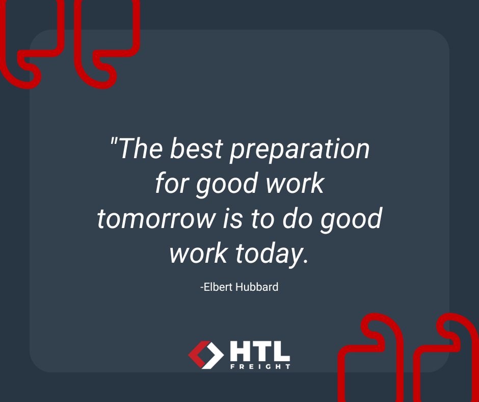 HTLFreight's tweet photo. Happy Monday! Are you ready to start the week?

If we want to be ready for tomorrow, we need to give it our all today rather than only worrying about the uncertain tomorrow, so get it done and have a great week!

#MondayMotivational #Productivity #Transportation #Logistics https://t.co/cDQs7URyz1