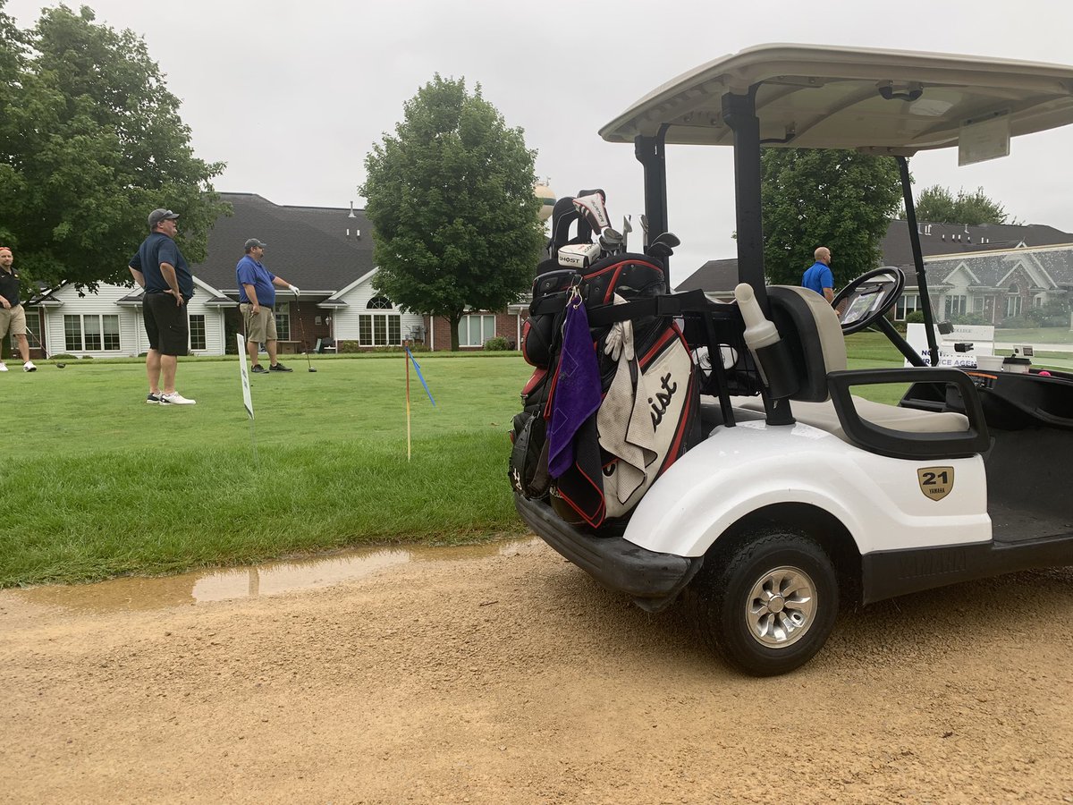 View this morning from my work space at 13th tee for the Loras Network of Dubuque golf outing. #Duhawks