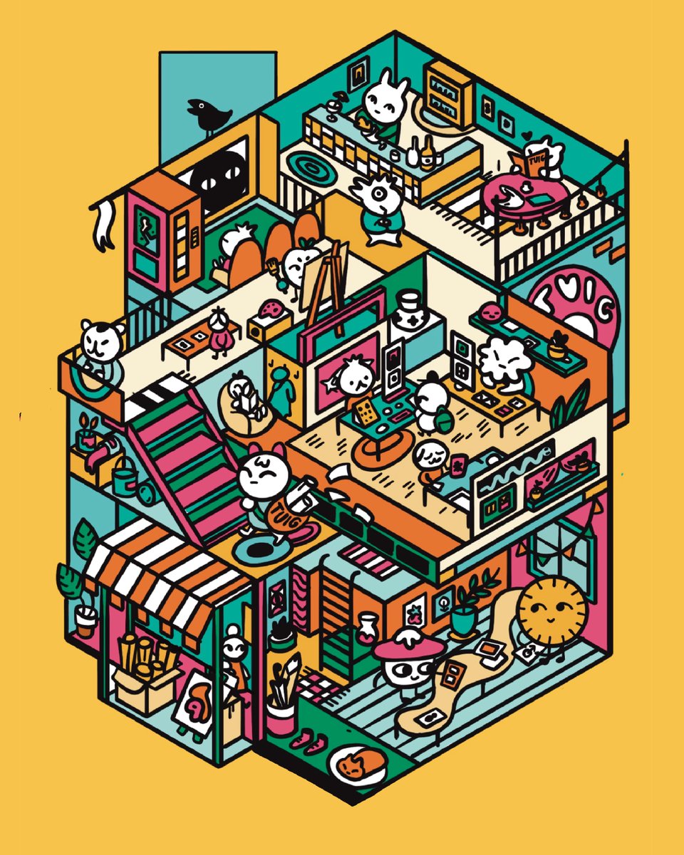 The TuigMarkt was the most fun #artmarket I have done in forever. Another thank you to tuig.rocks for everything. I got to make the flyer for the event with this drawing 🌞Check them out on insta