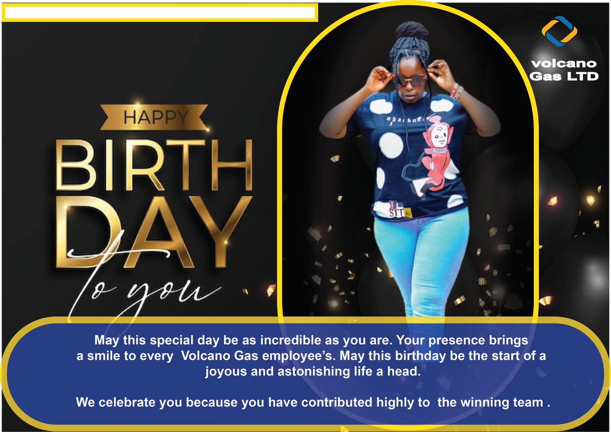 <a href="/Volcanogas_ltd/">Volcano Gas</a> celebrating our very own makes us feel so good. We give our employees 100 percent employee relations. Happy birthday Rashida.