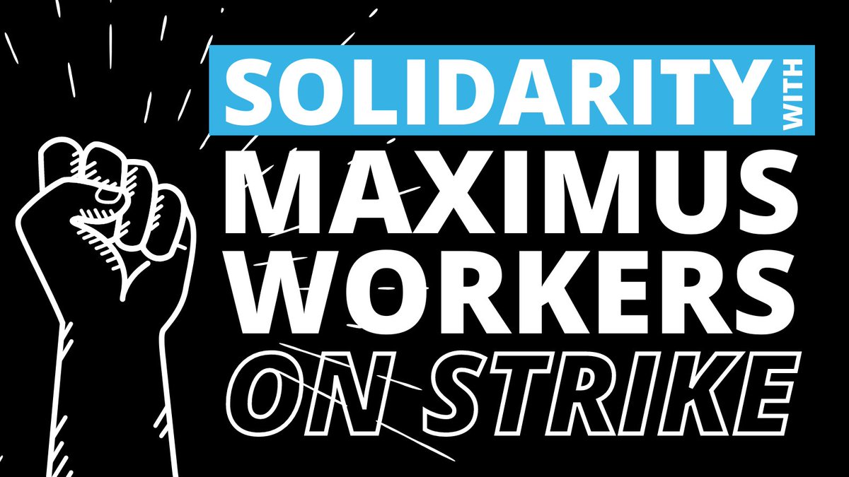 Today, Maximus workers are walking out on strike to fight for their health and dignity! #GiveUsABreak