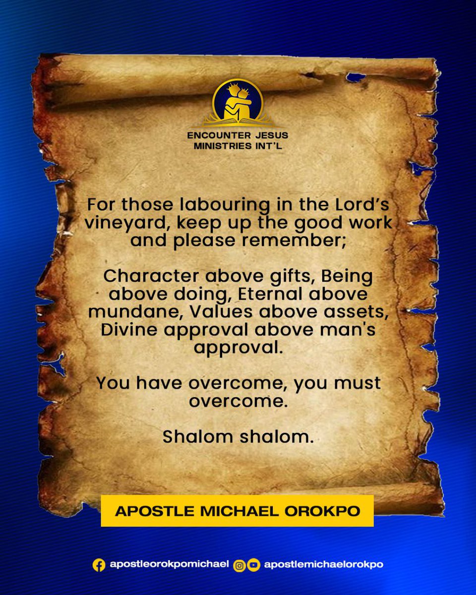 Apostle Michael Orokpo tweet media