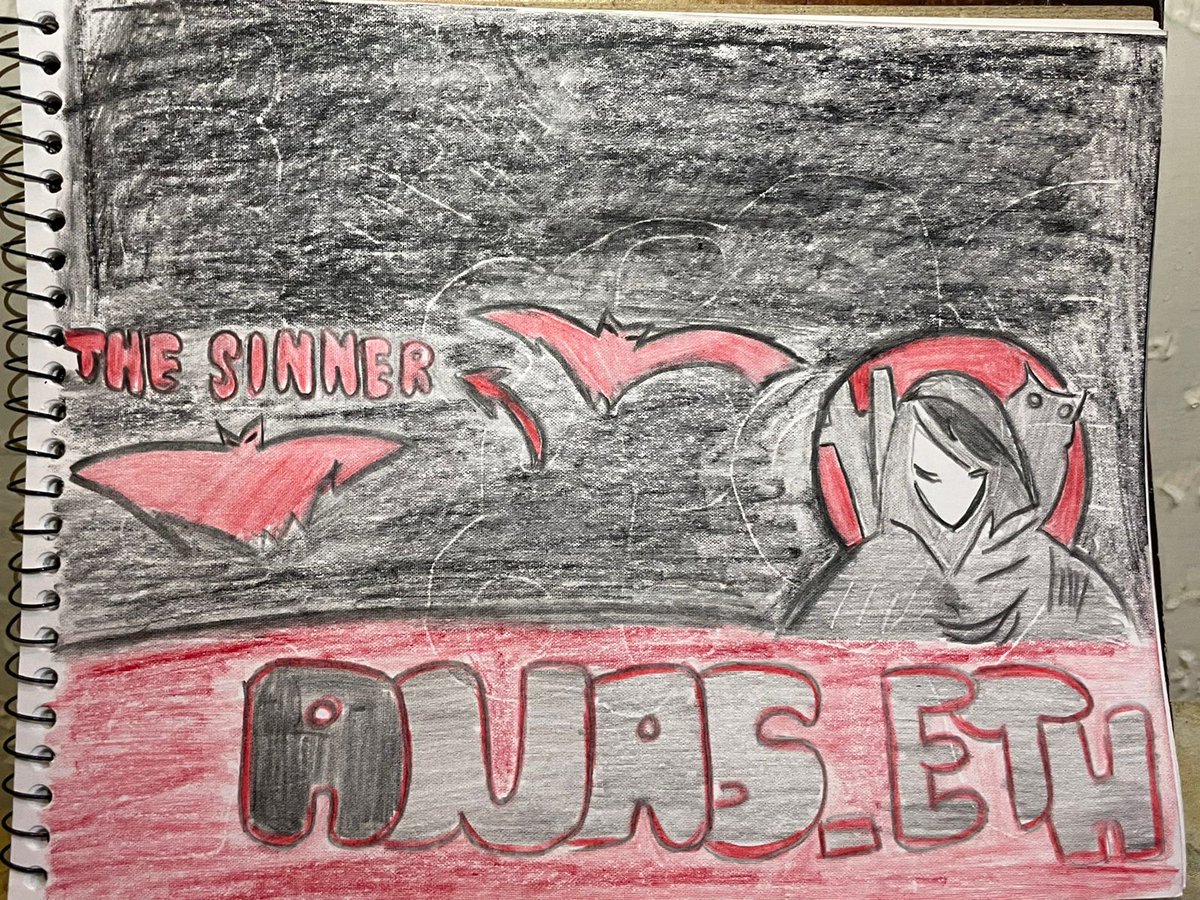 #SINNERS 
Today i made sketch For Sinner❤
Its not professional hahah but i tried my best 😍😍😍
Because i know #SINNERSsupportSINNERS 
<a href="/HatoETH/">Hato</a> @HeIenaKeller <a href="/BrotherAli10/">Ali</a> <a href="/NFTLlama/">NFT Llama</a> <a href="/NFTCheetah/">nftcheetah.eth</a>