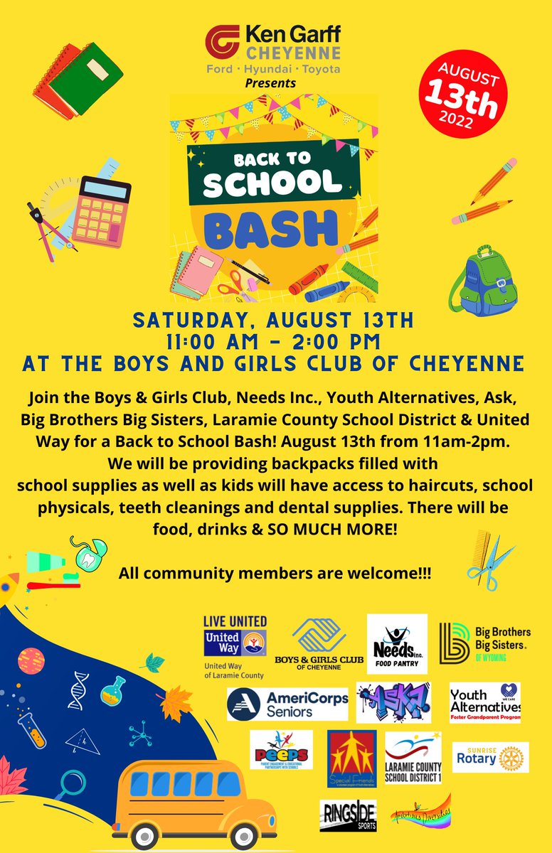 Laramie County School District 1 Holding Back To School Bash This Weekend Cheyenne Wy Cap City News