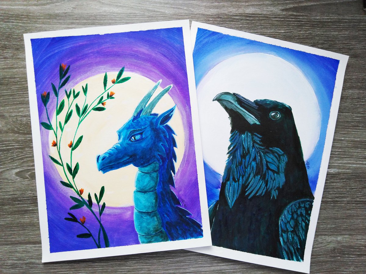 If you're looking for something to brighten up your Mondays, one of these on your wall might do the trick.
Find them here: etsy.com/uk/shop/rustya…

#MJNWVIP #naturelovers #Dragon #Raven #wildlife #art #shopindie