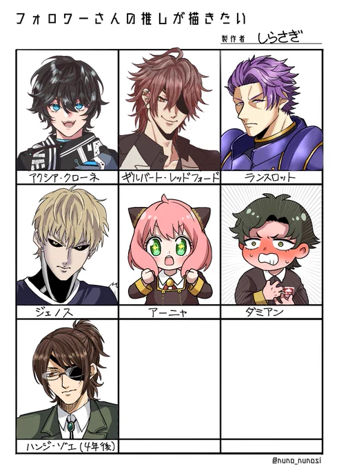遅くなりました!!!!!!!!!!反応ありがとうございました🥰
#フォロワーさんの推しが描きたい 