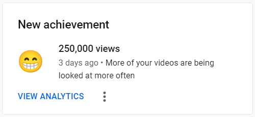 IPONerd's tweet photo. A quarter million views on YouTube... that's insane. Thanks everyone! #creator #iponerd #youtube https://t.co/WqS5dPo1LV