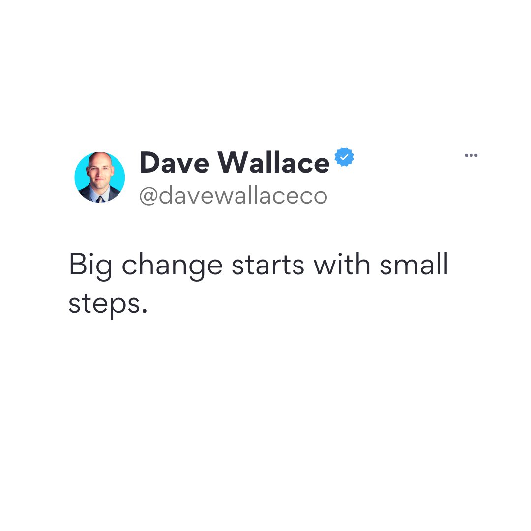 davewallaceco's tweet photo. You don't need to get it perfect. You just need to get started. 💡

#financialwellness #wealth #personalfinance #money #debt #debtfree #finance #stocks #investing #retirement https://t.co/LG76HLQelL