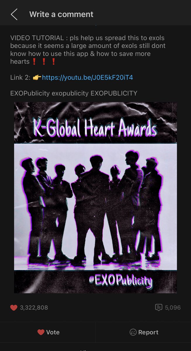 EXOLS, please drop in our banner for EXO, the more hearts we received, the more hearts we will be voting for EXO at the last minute. 🙏 Help the fanbases by closing the gap before 11:29PM KST🙏🙏 @weareoneEXO