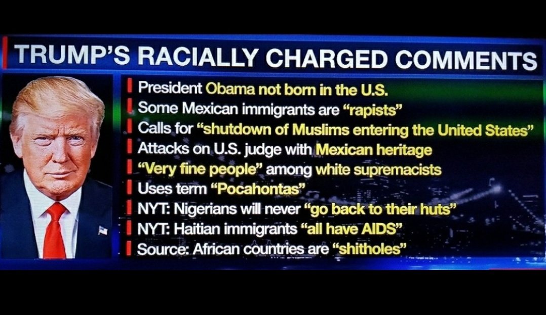 GoodGooblyDem's tweet photo. @rob_scarth @DHartung13 @RealTXPat_Mom @AskMeLaterOn @HagemanforWY You could've googled it but repubs tend to be lazy when it comes to these things. Just a few of trumps racist actions: #trumpisaracist #whitepower #mexicansarerapists #hatianshaveaids #sholecountries #disloyaljews #BirtherConspiracy #CentralPark5 #LazinessIsATraitInBlackPeople https://t.co/bj8u1tF5b0