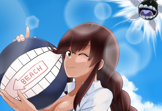 夏コミで頒布されるニパさん(@Graf_XSR900)の合同誌「SUMMER OCEAN」に能代のイラストを寄稿させていただきました😊
ちょっと焦がしすぎたかな…って思ったんですけど、焦げてると焦げてるでえっちやし能代はえっちやしそれでええか…能代が悪いんだぞ、よろしくお願いします! 