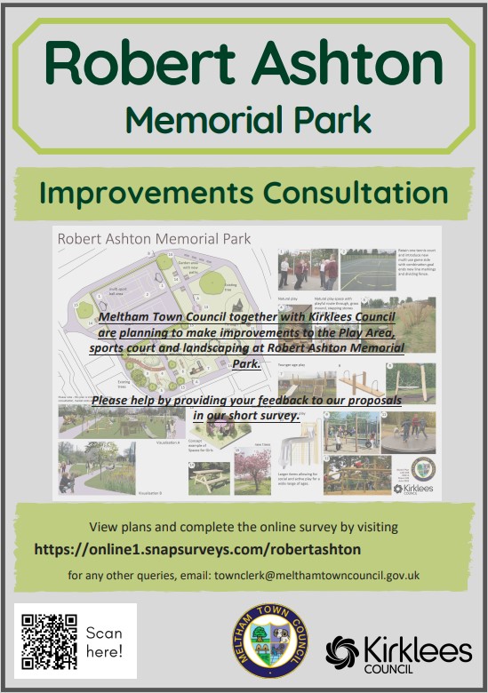 Kirklees Parks (@kirkleesparks) on Twitter photo Have you checked out the plans for Robert Ashton Memorial Park in #Meltham yet?
There's still time to respond to the survey and share your views of these exciting developments 👇
<a href="/hashtagmeltham/">HashtagMeltham</a> Have you checked out the plans for Robert Ashton Memorial Park in #Meltham yet?
There's still time to respond to the survey and share your views of these exciting developments 👇
<a href="/hashtagmeltham/">HashtagMeltham</a>