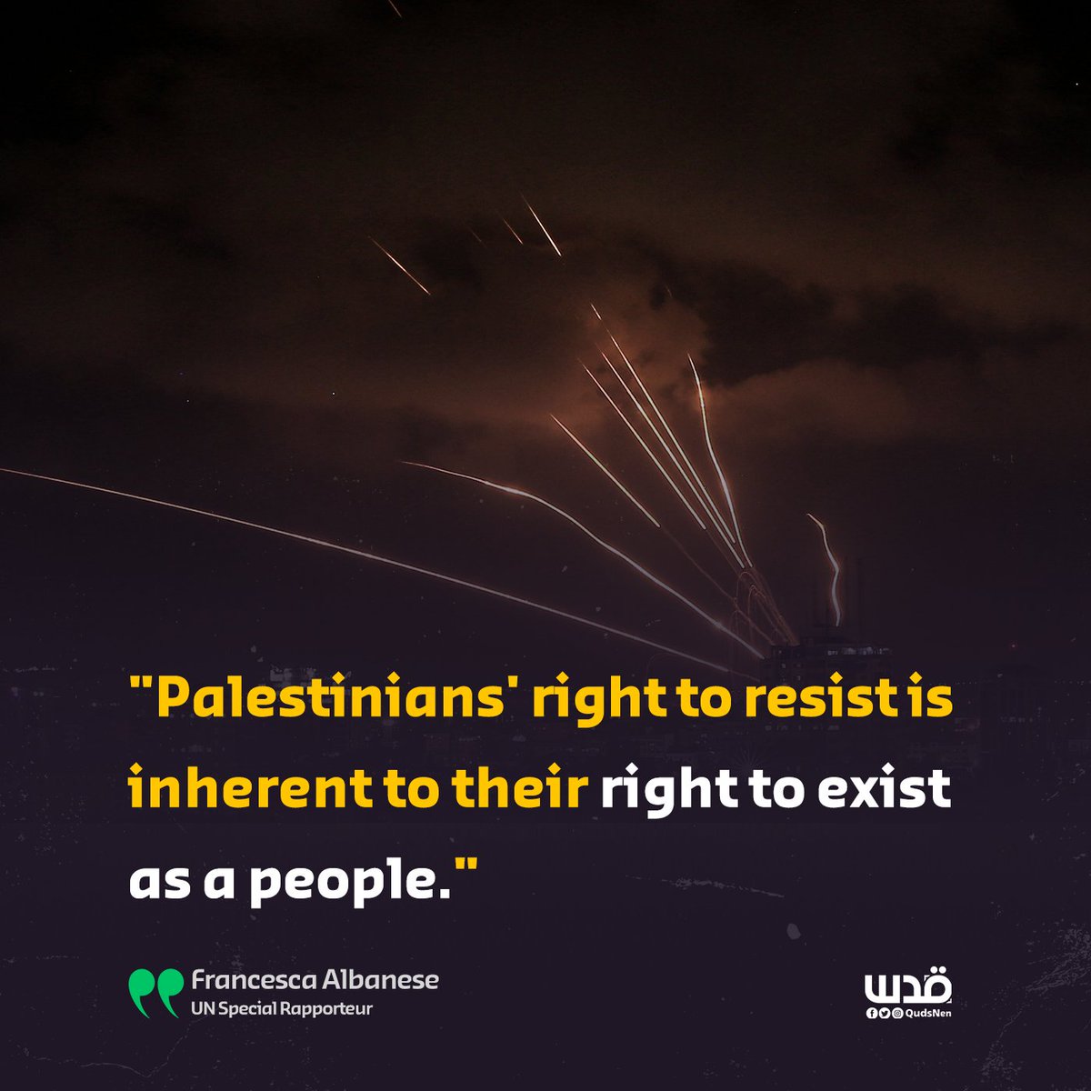 Quds News Network tweet media