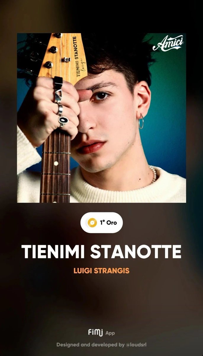 selvifa98's tweet photo. Ma quanto siamo fieri di questo traguardo!!! 🥂🍾🎉 Tienimi stanotte finalmente disco d’oro 📀📀 
Ti meriti tutto questo e molto di più, è solo l’inizio 💛💛💛 
#luigistrangis @StrangisLuigi 
#LuigiStrangisOfficialTeam https://t.co/g8HjpFABoB