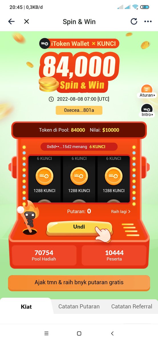 Free KUNCI coin
Spin &amp; Win
Instant reward
• Download app
• create wallet
• GO to dashboard to spin

app.hbkjwd.com/in-id/blind-ac…

Code : X8GUA9 free 1 spin

<a href="/rocketbotpro/">RocketBot</a> airdrop 5000000 whex 100
