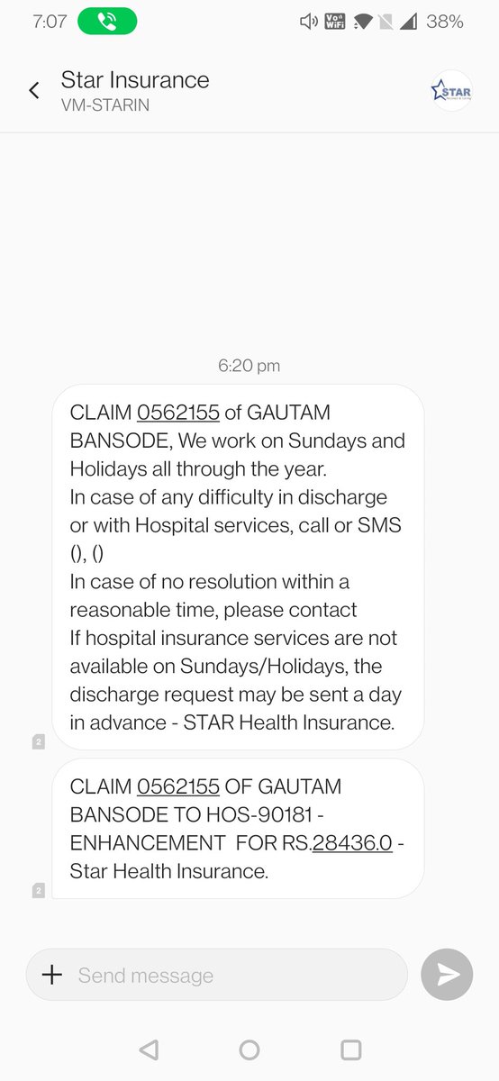 rishiraj7's tweet photo. @StarHealthIns my contact number has been incorrectly mapped to various unknown accounts and I've been receiving claims, OTPs, renewal calls.
Correct this goof up asap https://t.co/yatdysqL4I