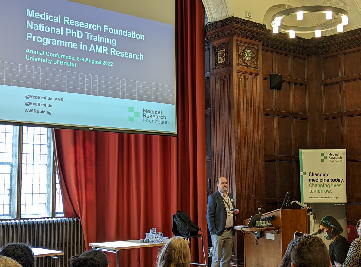 Inspiring welcome speech from <a href="/MedResFdn_AMR/">National PhD Training Programme in AMR</a> Academic Lead, <a href="/MutantBug/">Matthew Avison</a> 👏 #AMRtraining

We're immensely proud to be the sole funder of the <a href="/MedResFdn_AMR/">National PhD Training Programme in AMR</a> PhD programme - responding to the urgent need to halt the spread of antimicrobial resistance worldwide 🦠🌎