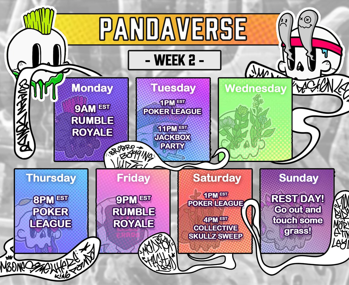 ItsBeringer's tweet photo. 📅 Pandaverse August Events 📅

At @Pandaverse_NFT we have lots of giveaways and contests planned for August.

Prizes include NFTs &amp; ETH.

Join our server https://t.co/GyBTXJoD8w you don't want to miss them!

#Pandaverse #NFTs #Giveaways #NFTCommunity https://t.co/trTz3sGdkF