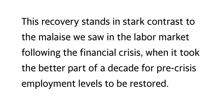 GeorgeGammon's tweet photo. According to Yahoo Finance, we now have the same number of total jobs, in the US, as we had in 2019. 

The GFC took 10 years to “recover.” Why? What’s the difference?

Once you’ve determined what makes the last 2 years different, ask yourself if it’s sustainable with 9.1% CPI? https://t.co/EVuVv7Muaf