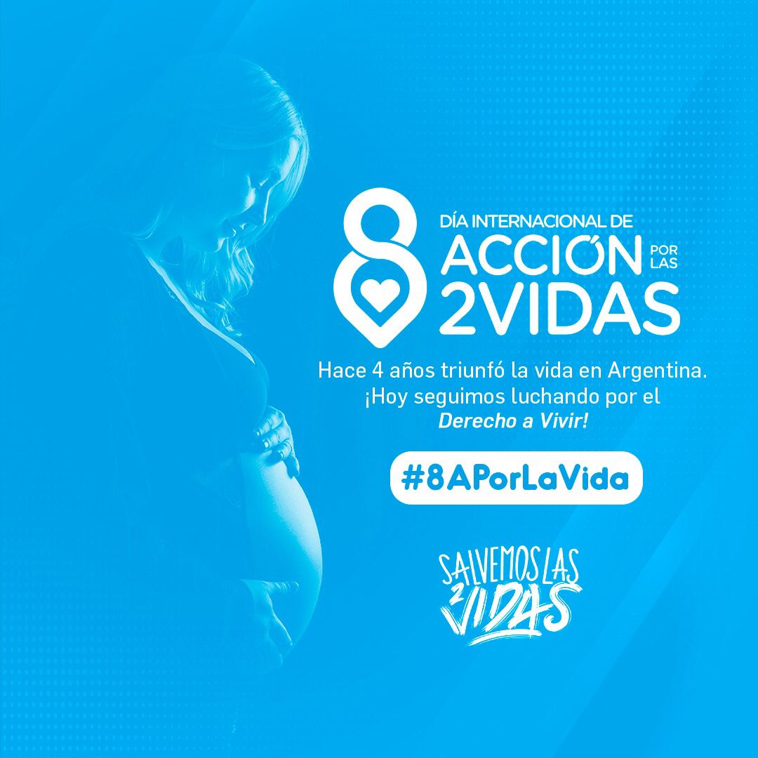 gloriavdelc's tweet photo. hace 4 años un puñado de senadores honró la Constitución y el clamor de #LaMayoriaCeleste y frenó la ley de descarte de hijos no deseados. Al año celebramos el 1er Día Internacional de Acción x las 2 Vidas. Seguimos luchando para cuidar la vida desde la concepción #8APorLaVida https://t.co/yBEozoMBtc