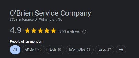 We reached 700 Google reviews over the weekend! Thank you for your support through the years and we look forward to a very comfortable future 🌞❄