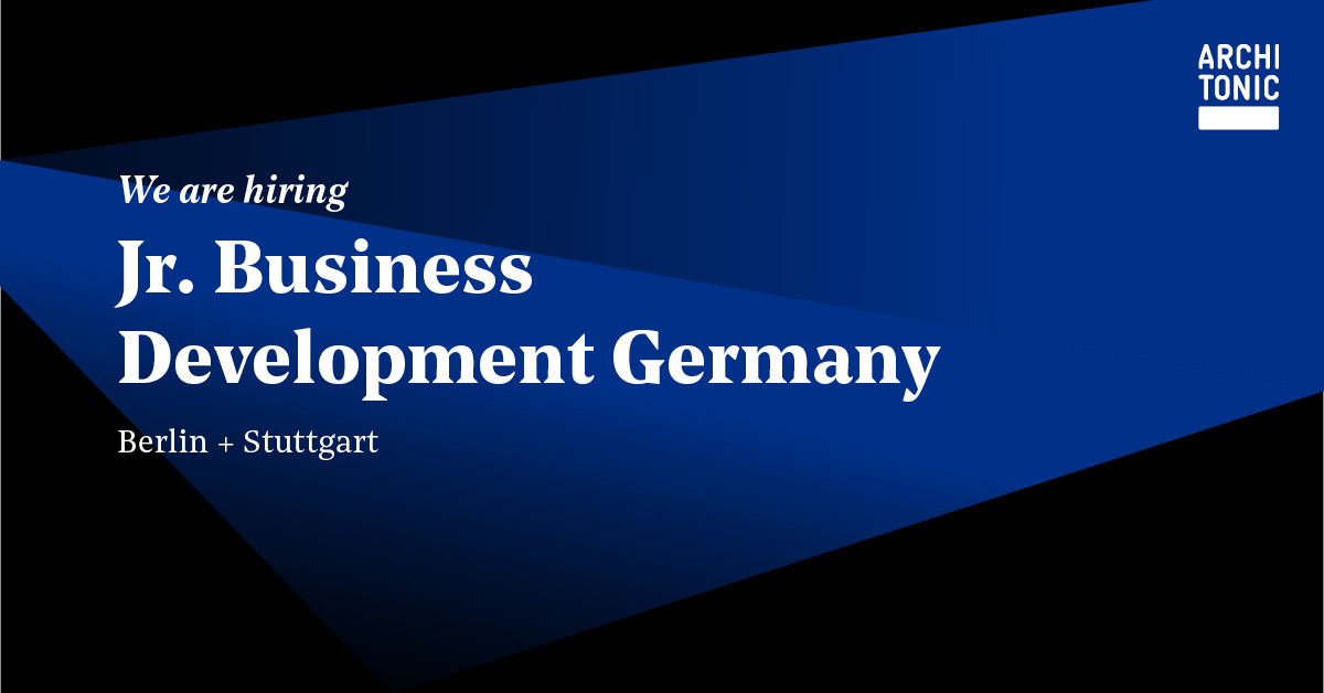 architonic's tweet photo. We are hiring! Join our international team as Junior Business Development Germany
Visit https://t.co/0N1nIzgfzm for more details and more job openings.
#architonic #archdaily #workwithus #nowhiring #apply #businessdevelopment #germanyjob https://t.co/aFZtI6CMiF